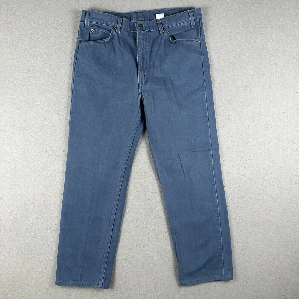 Vintage Levi's 505 Jeans Men's 38x32 Blue Denim Regular Fit Straight Leg